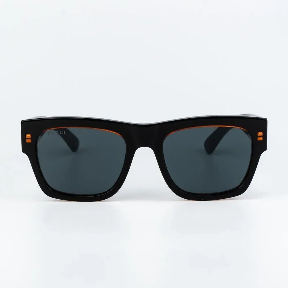 Gucci Women Sunglasses Black Blue Square GG1793S 003 NEW AUTHENTIC